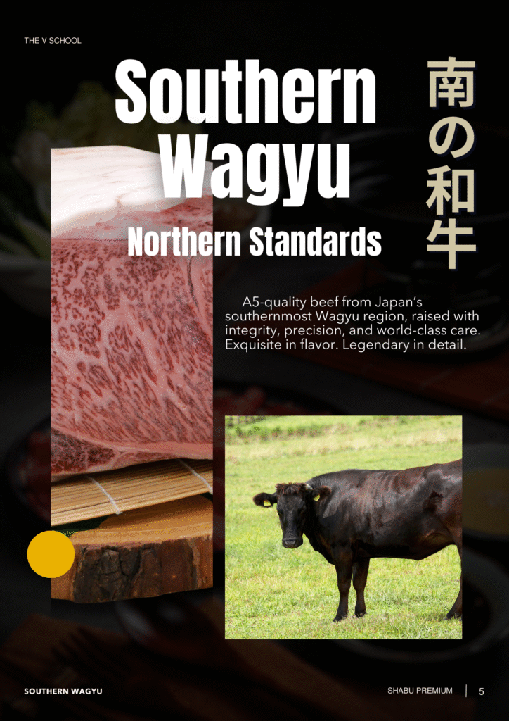 Kagoshima Wagyu A5 The V school เปิด Chef Table เนื้อวากิว ชาบู