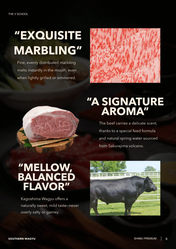 Kagoshima Wagyu A5 The V school เปิด Chef Table เนื้อวากิว ชาบู